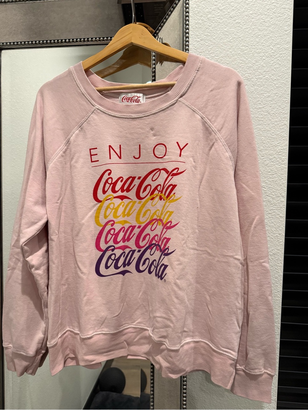 Wildfox Pink Coca-Cola Graphic Sweatshirt
